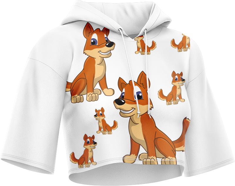 Dizzie Dingo Crop hoodies
