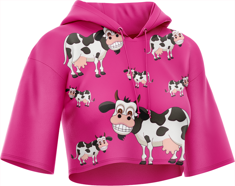 Fussy Cow Crop hoodies
