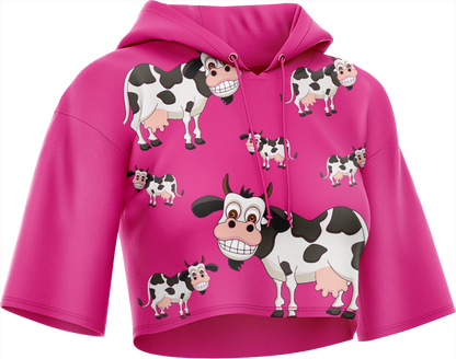 Fussy Cow Crop hoodies