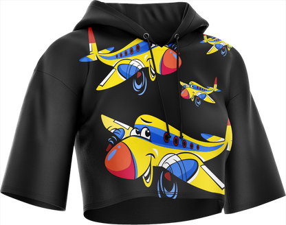 Jet Plane Crop hoodies