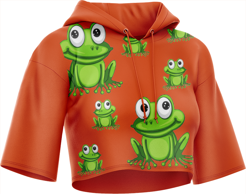 Freaky Frog Crop hoodies
