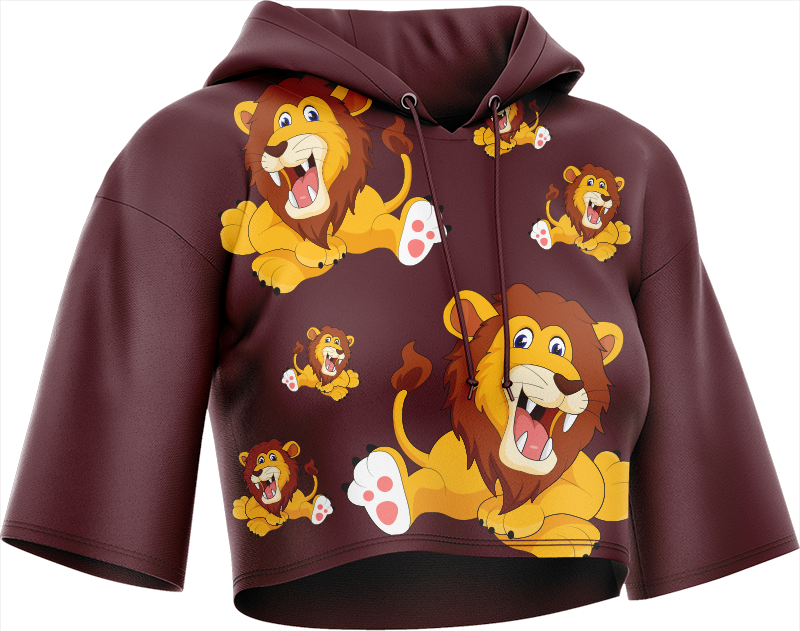 Leo Lion Crop hoodies