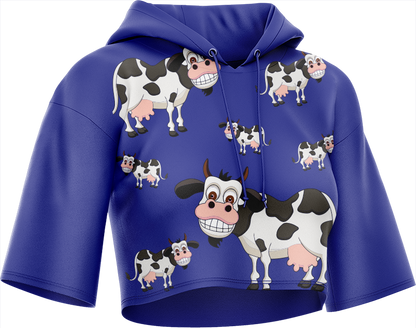 Fussy Cow Crop hoodies