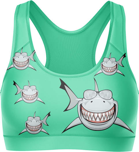 Snazzy Shark Crop Top