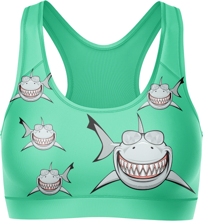 Snazzy Shark Crop Top