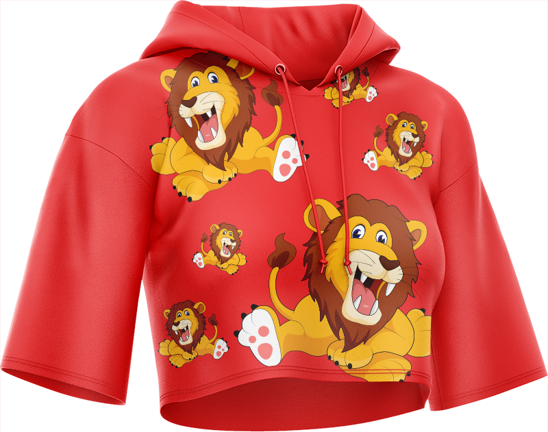 Leo Lion Crop hoodies