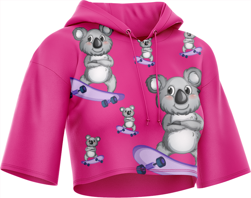 Skater Koala Crop hoodies