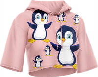 Pranksta Penguin Crop hoodies 4