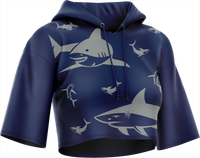 Swim with Sharks Crop hoodies 1