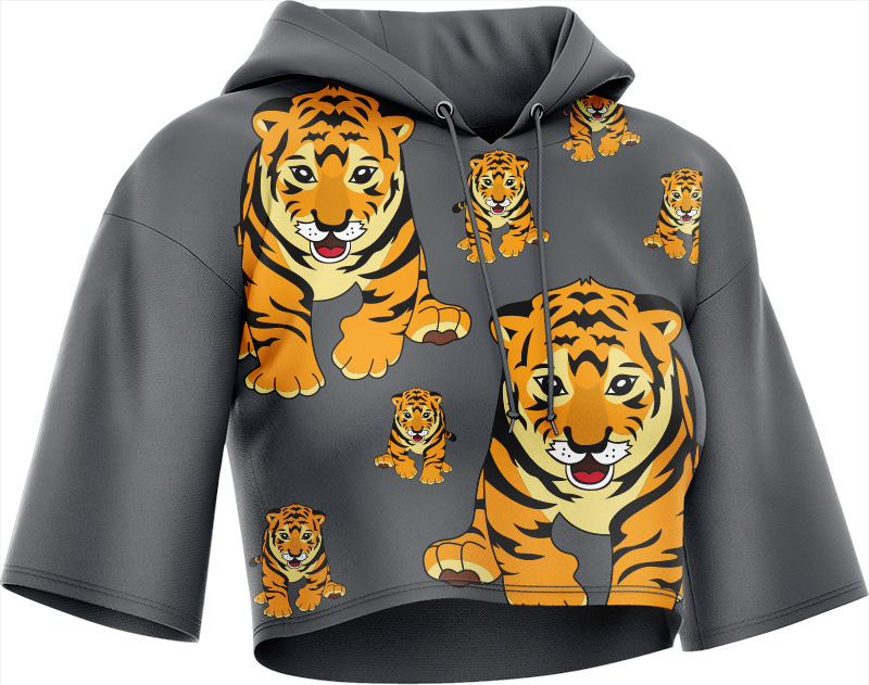 Tuff Tiger Crop hoodies