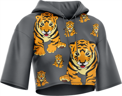 Tuff Tiger Crop hoodies