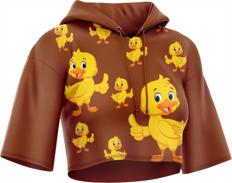 Quack Duck Crop hoodies