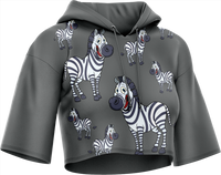 Ziva Zebra Crop hoodies 1