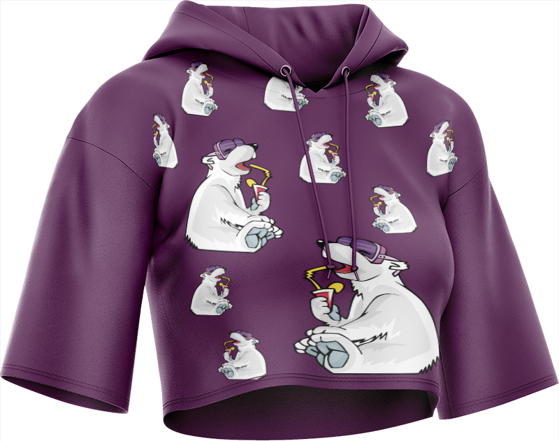 Ice Bear Crop hoodies