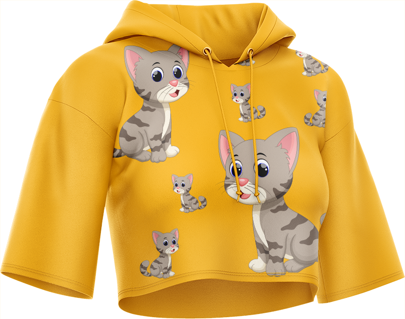 Pussy Cat Crop hoodies