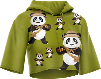 Explorer Panda Crop hoodies