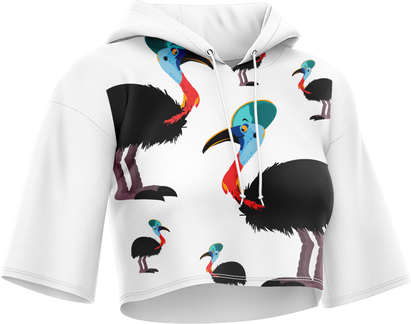 Casanova Cassowary Crop hoodies