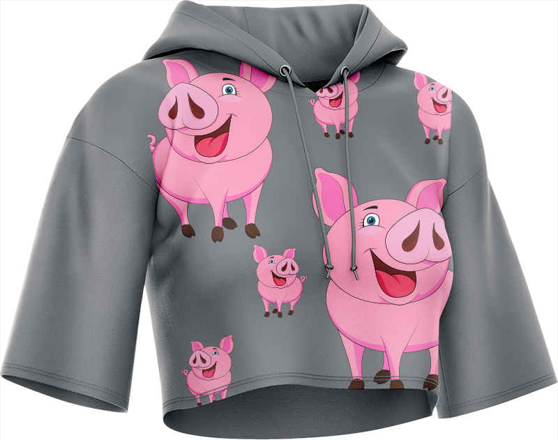 Percy Pig Crop hoodies