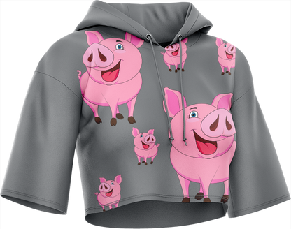 Percy Pig Crop hoodies