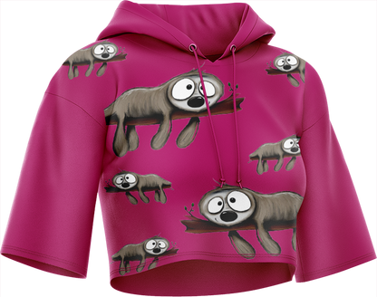 Snoozy Sloth Crop hoodies