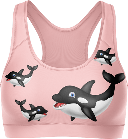 Orca Whale Crop Top