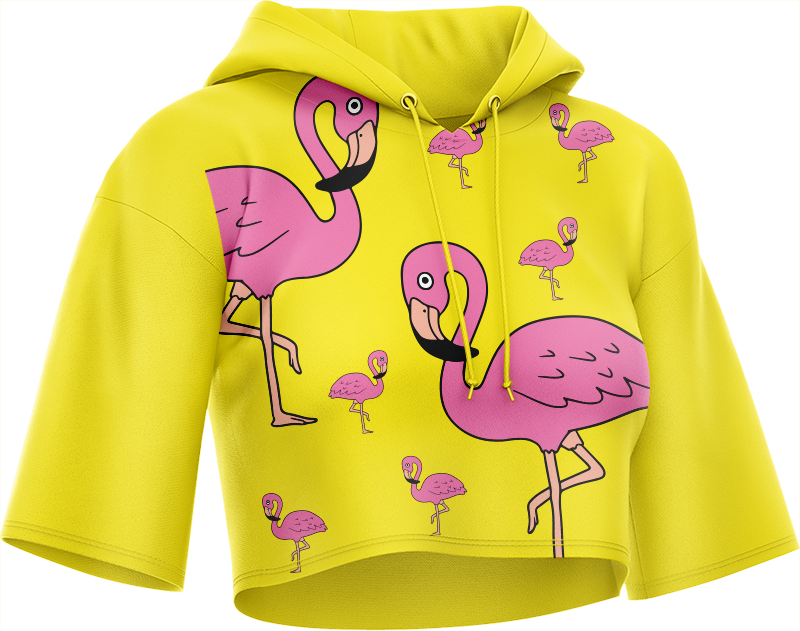 Flamingo Crop hoodies