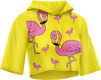 Flamingo Crop hoodies 4