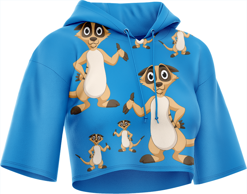 Magnifique Meerekat Crop hoodies