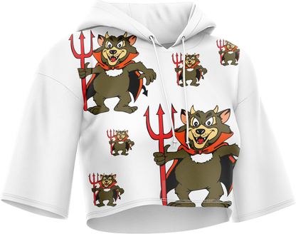 Devil Wears Crop hoodies