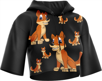 Dizzie Dingo Crop hoodies