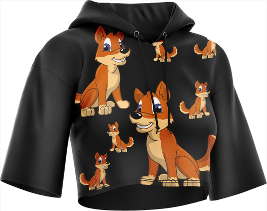 Dizzie Dingo Crop hoodies