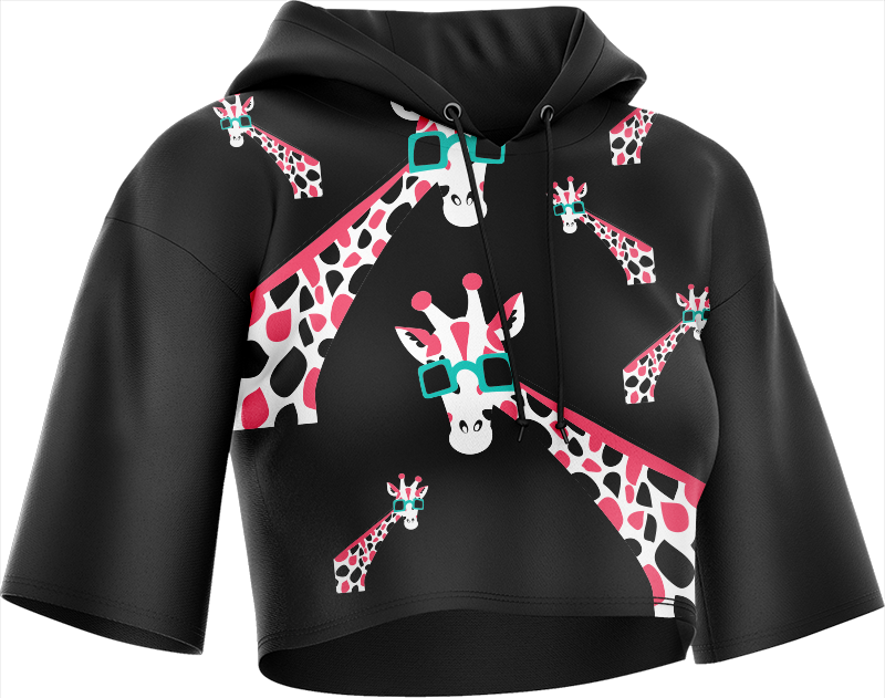 Gigi Giraffe Crop hoodies
