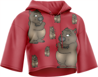 Wally Wombat Crop hoodies 3