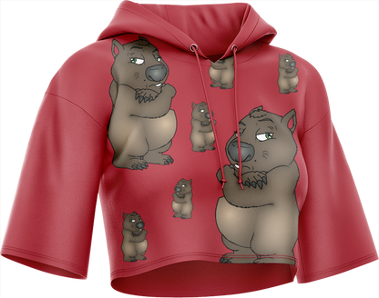 Wally Wombat Crop hoodies
