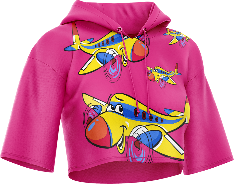 Jet Plane Crop hoodies