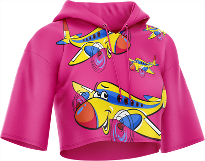 Jet Plane Crop hoodies