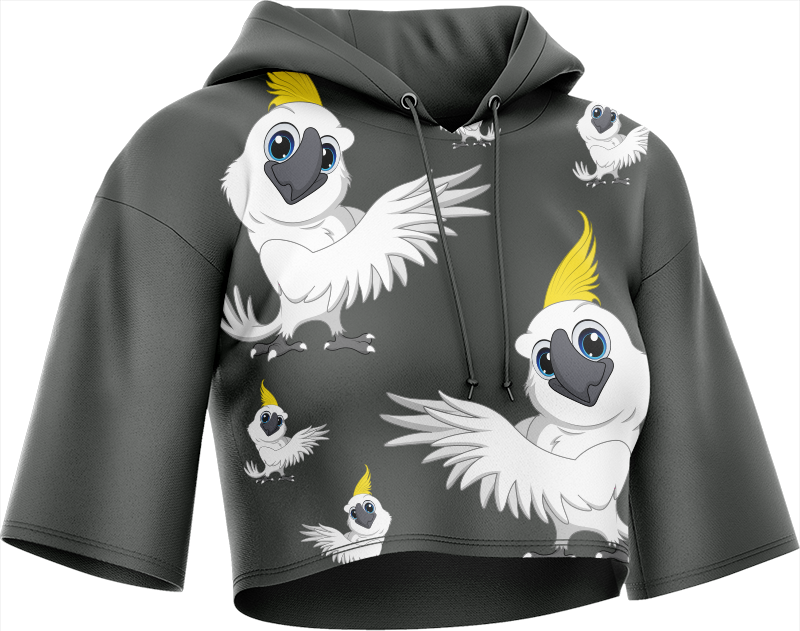 Cool Cockatoo Crop hoodies
