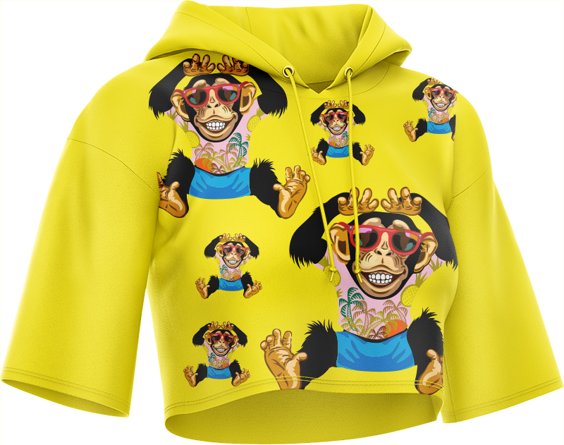 Cheeky Monkey Crop hoodies