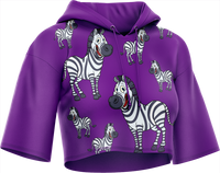 Ziva Zebra Crop hoodies 2