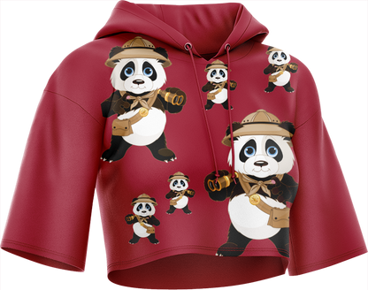 Explorer Panda Crop hoodies