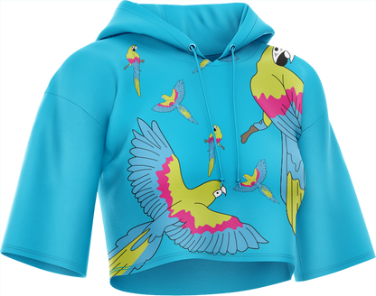 Majestic Macaw Crop hoodies