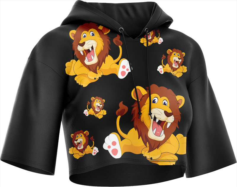 Leo Lion Crop hoodies