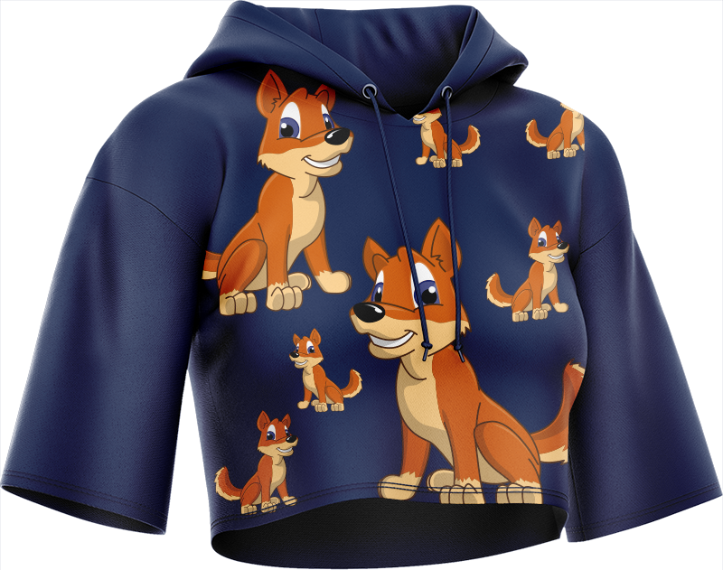 Dizzie Dingo Crop hoodies