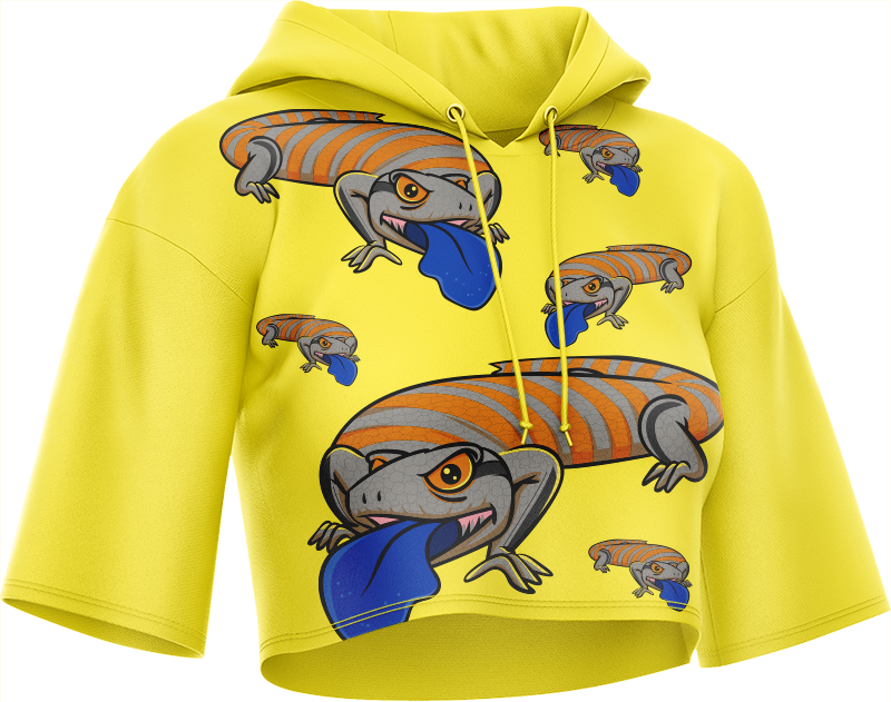 Bluey Lizard Crop hoodies