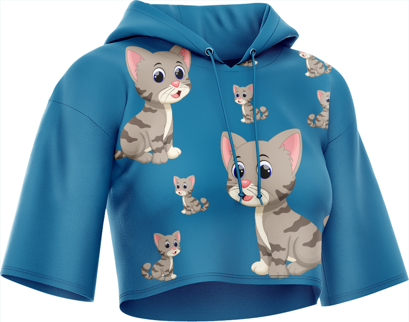 Pussy Cat Crop hoodies
