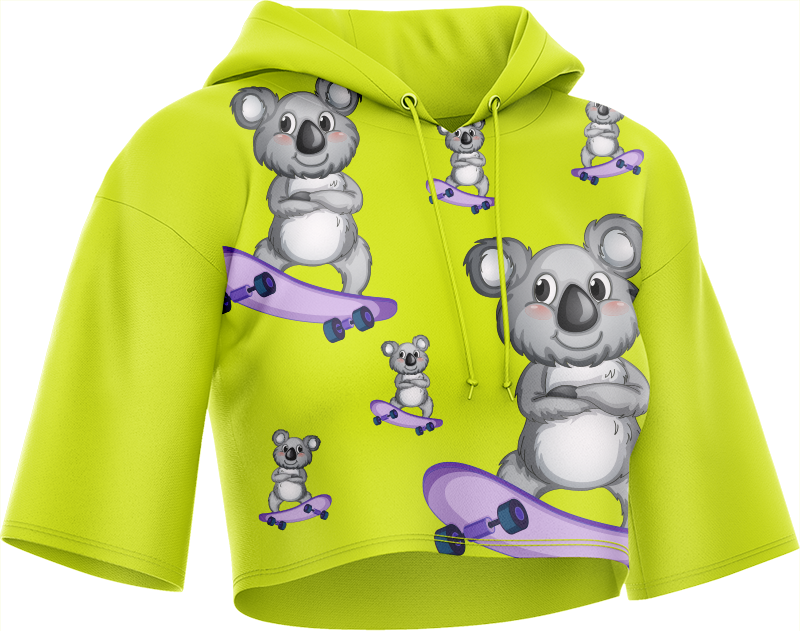 Skater Koala Crop hoodies