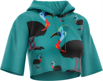 Casanova Cassowary Crop hoodies