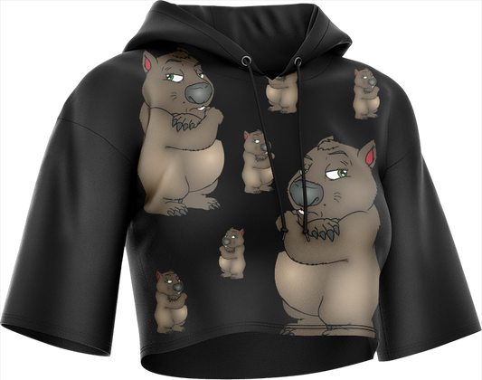 Wally Wombat Crop hoodies