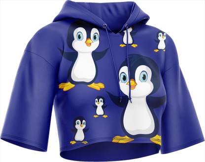 Pranksta Penguin Crop hoodies