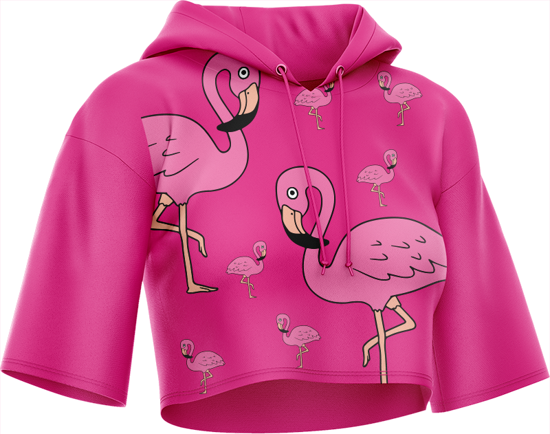 Flamingo Crop hoodies